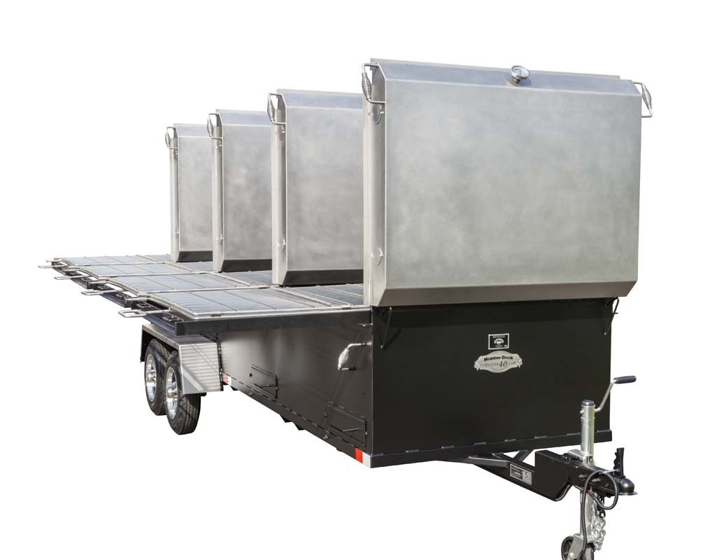 BBQ144 With Stainless Steel Lids and Slide-Out Grates