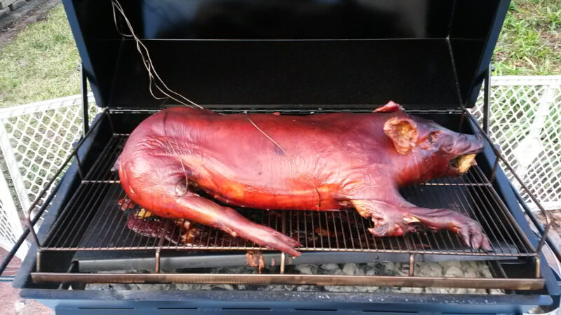 Whole Pig Cook on a Meadow Creek Pig Roaster