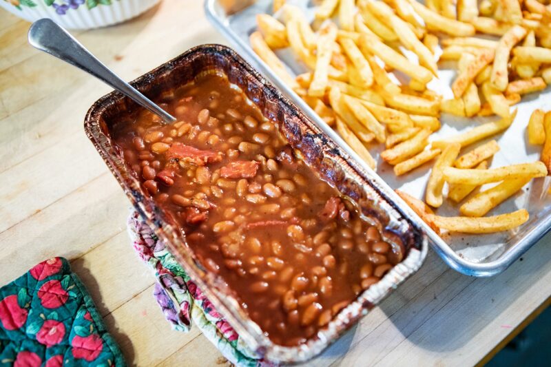 Smoked Beans and Fries