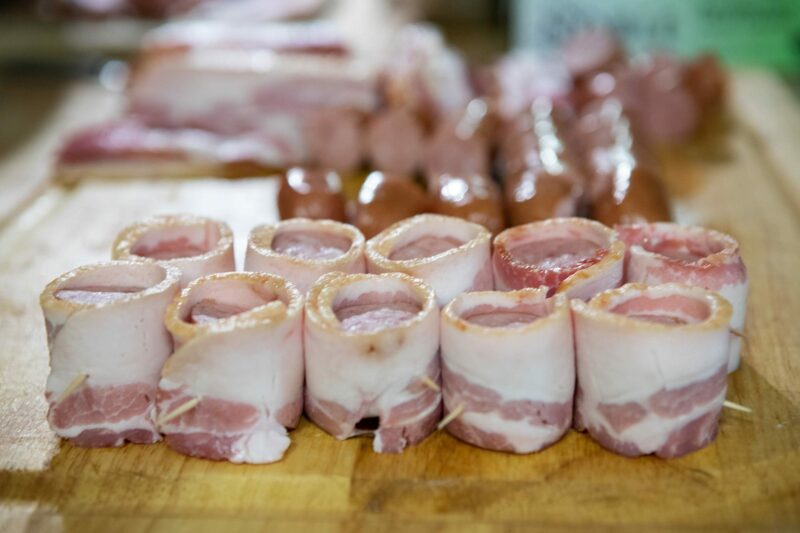 Bacon-Wrapped Kielbasa