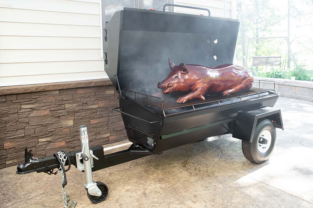 Combined BBQ Smoker and Trailer Plans CD Recipes 